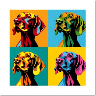 Vizsla Pop Art - Dog Lover Gifts Posters and Art